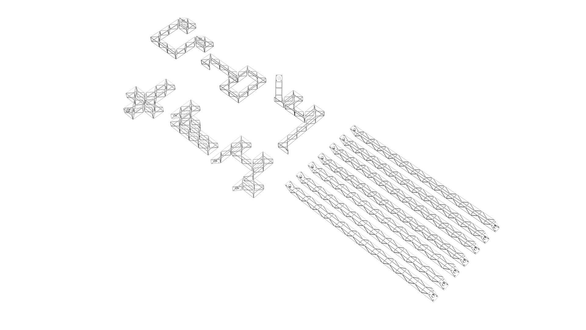 Snake Puzzles Set 3D model_14