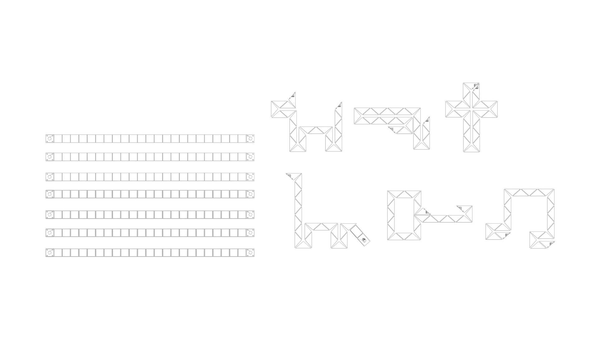 Snake Puzzles Set 3D model_18