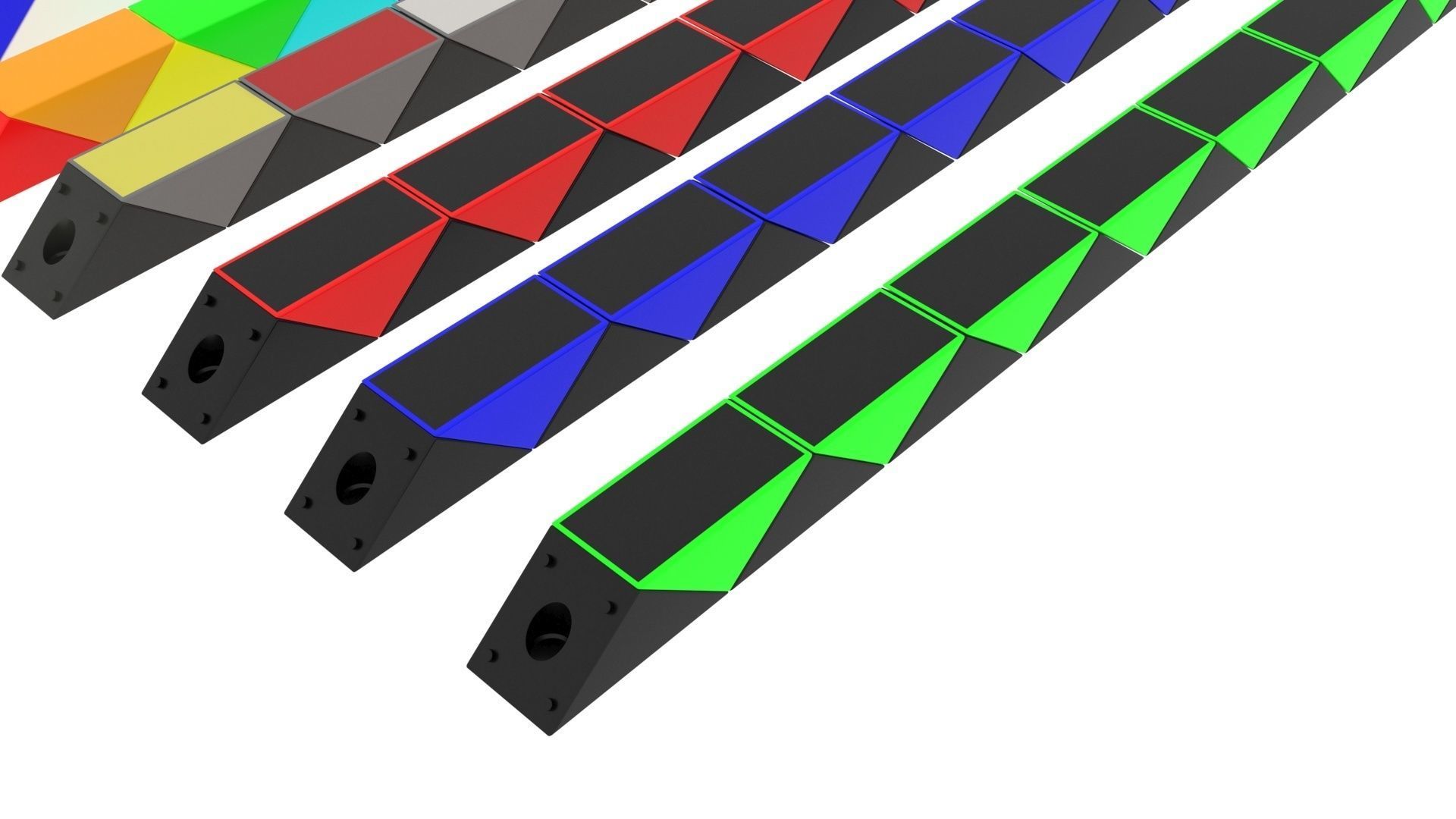 Snake Puzzles Set 3D model_5