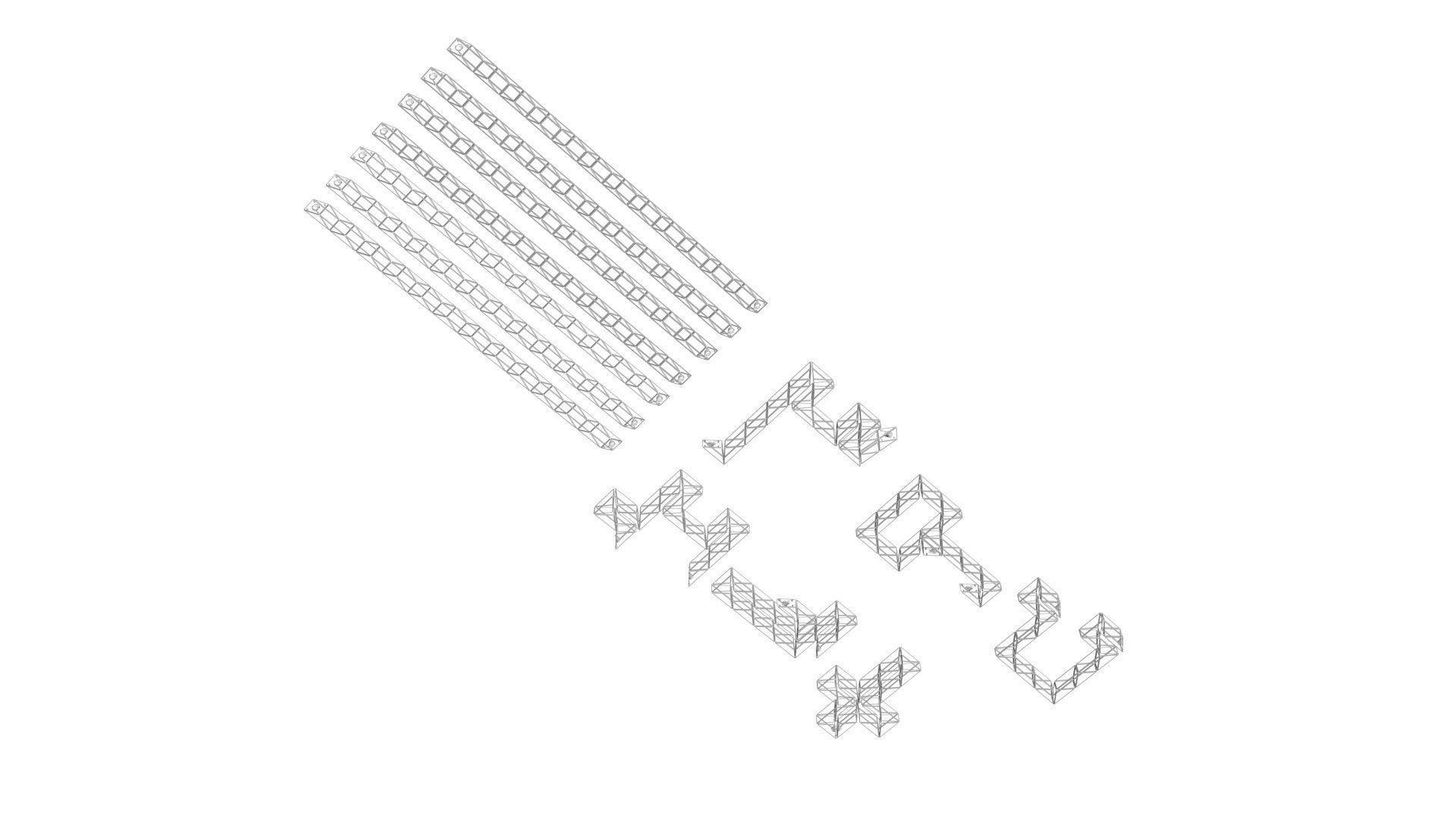 Snake Puzzles Set 3D model_15