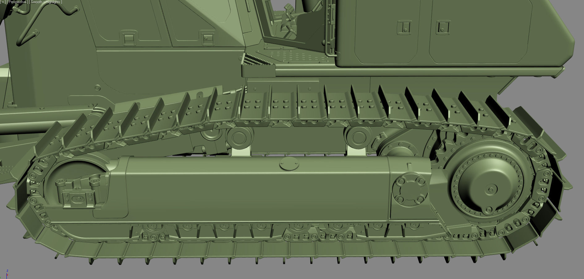 Komatsu D65PXi-18 Crawler Dozer 3D model_31