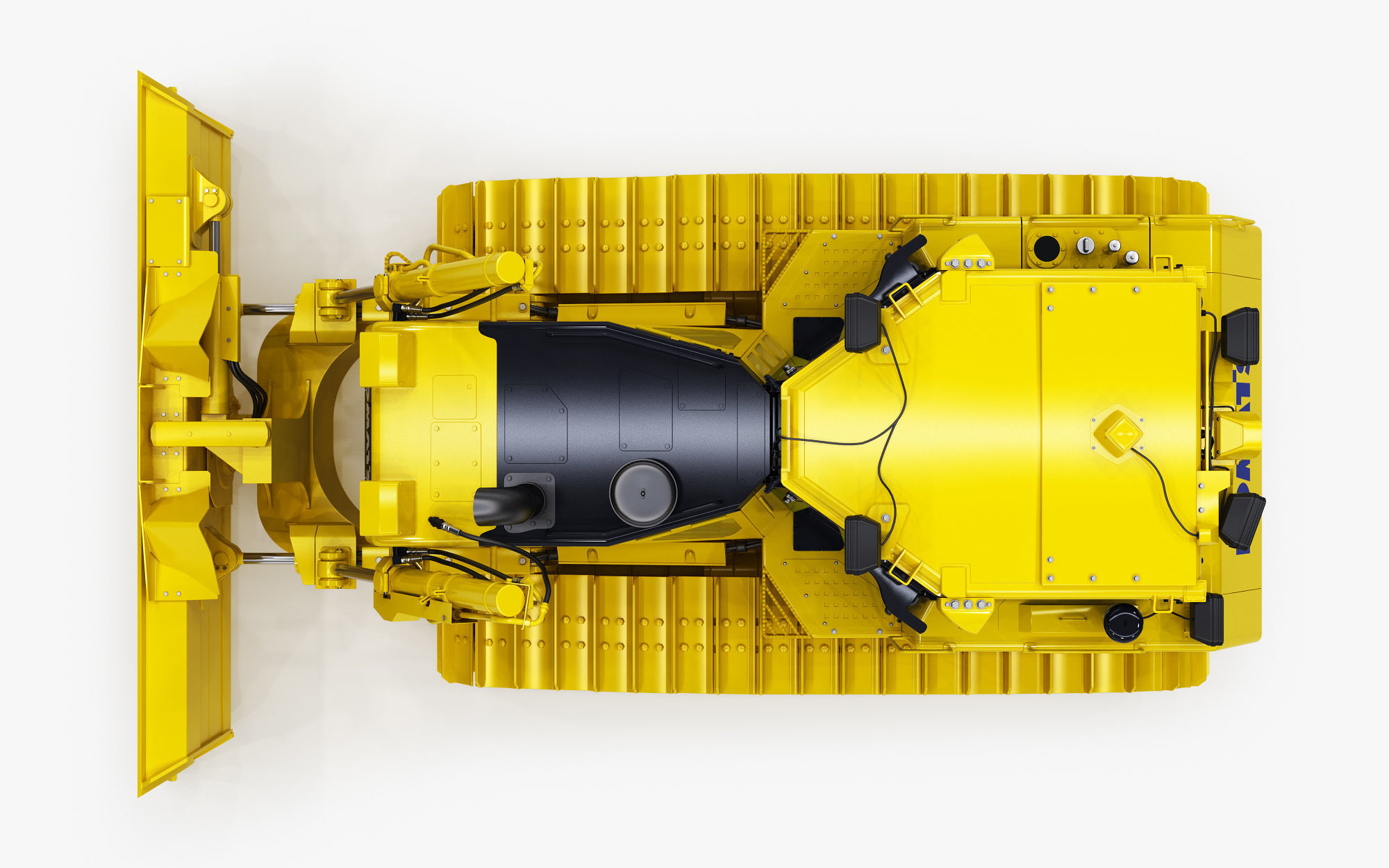 Komatsu D65PXi-18 Crawler Dozer 3D model_10