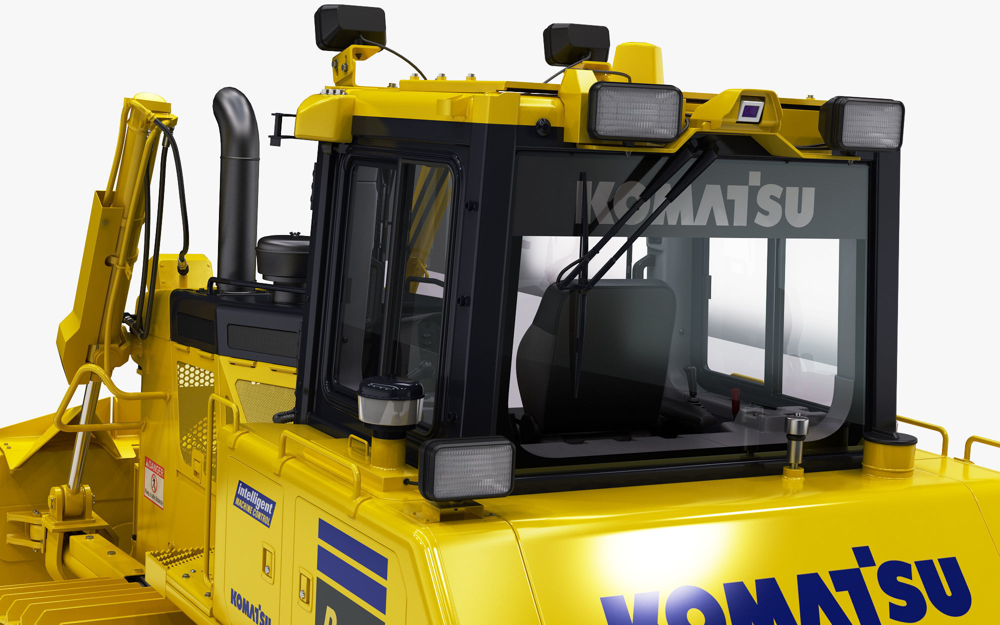 Komatsu D65PXi-18 Crawler Dozer 3D model_18