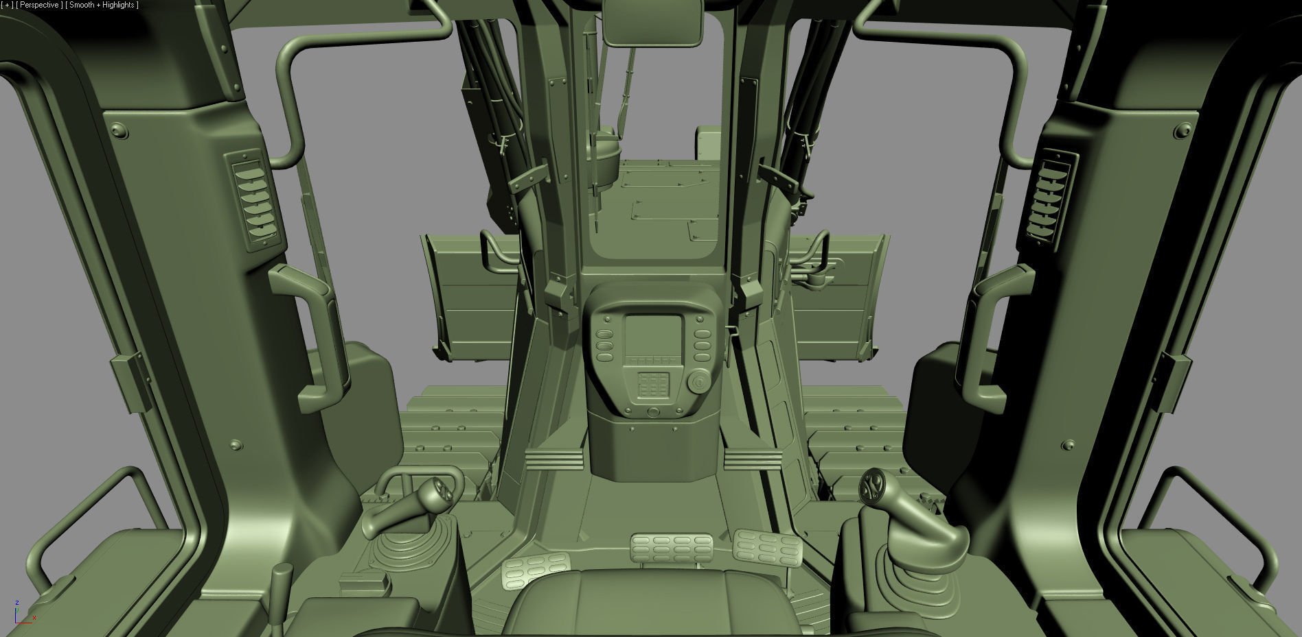 Komatsu D65PXi-18 Crawler Dozer 3D model_41