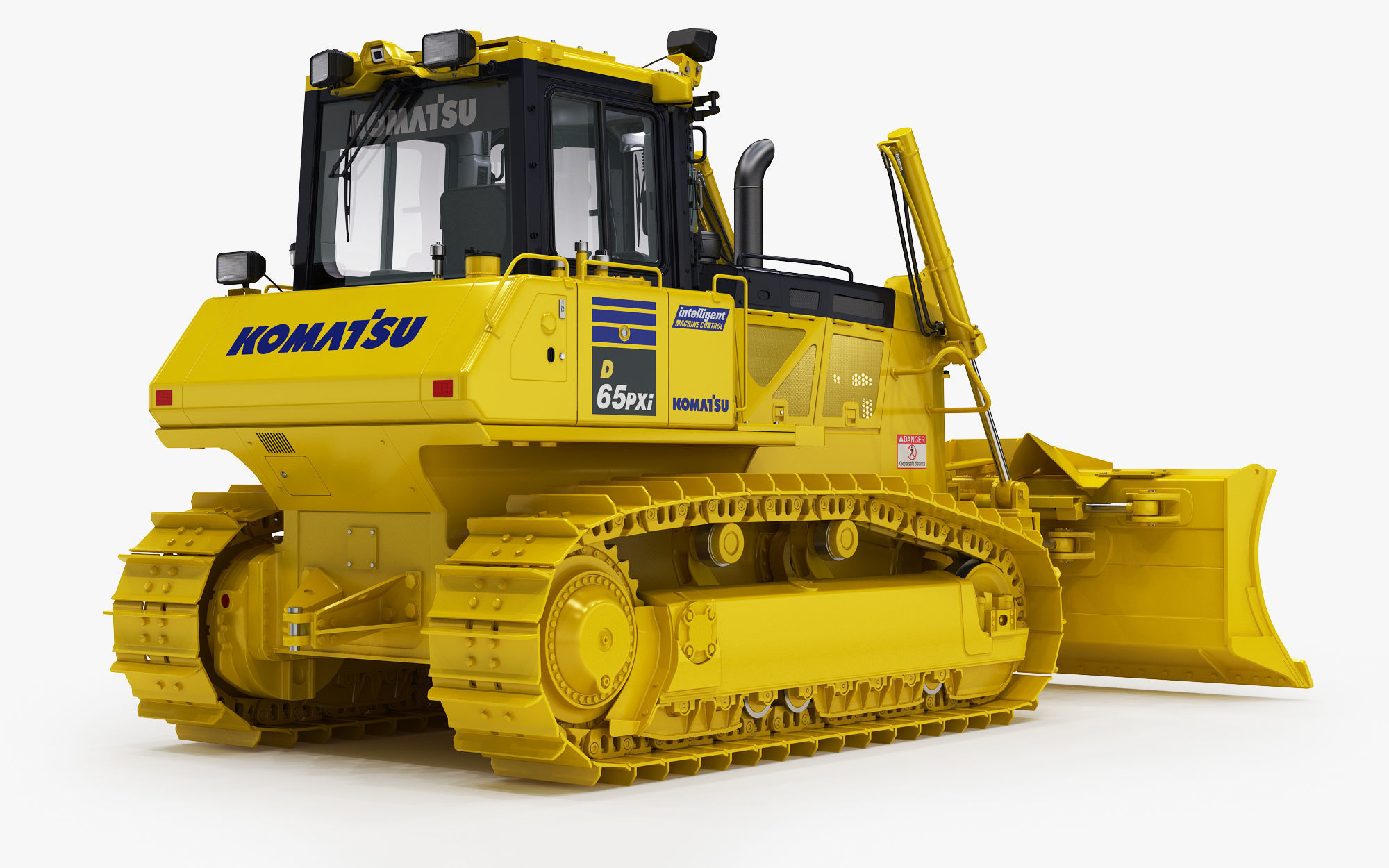 Komatsu D65PXi-18 Crawler Dozer 3D model_4