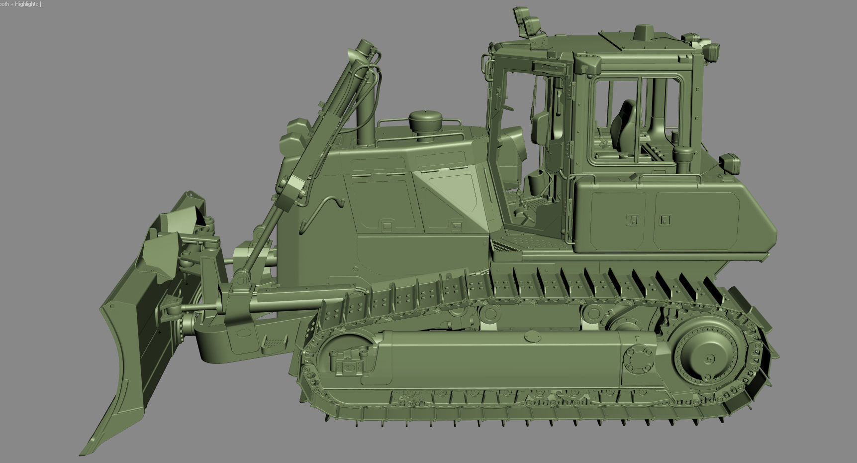 Komatsu D65PXi-18 Crawler Dozer 3D model_25
