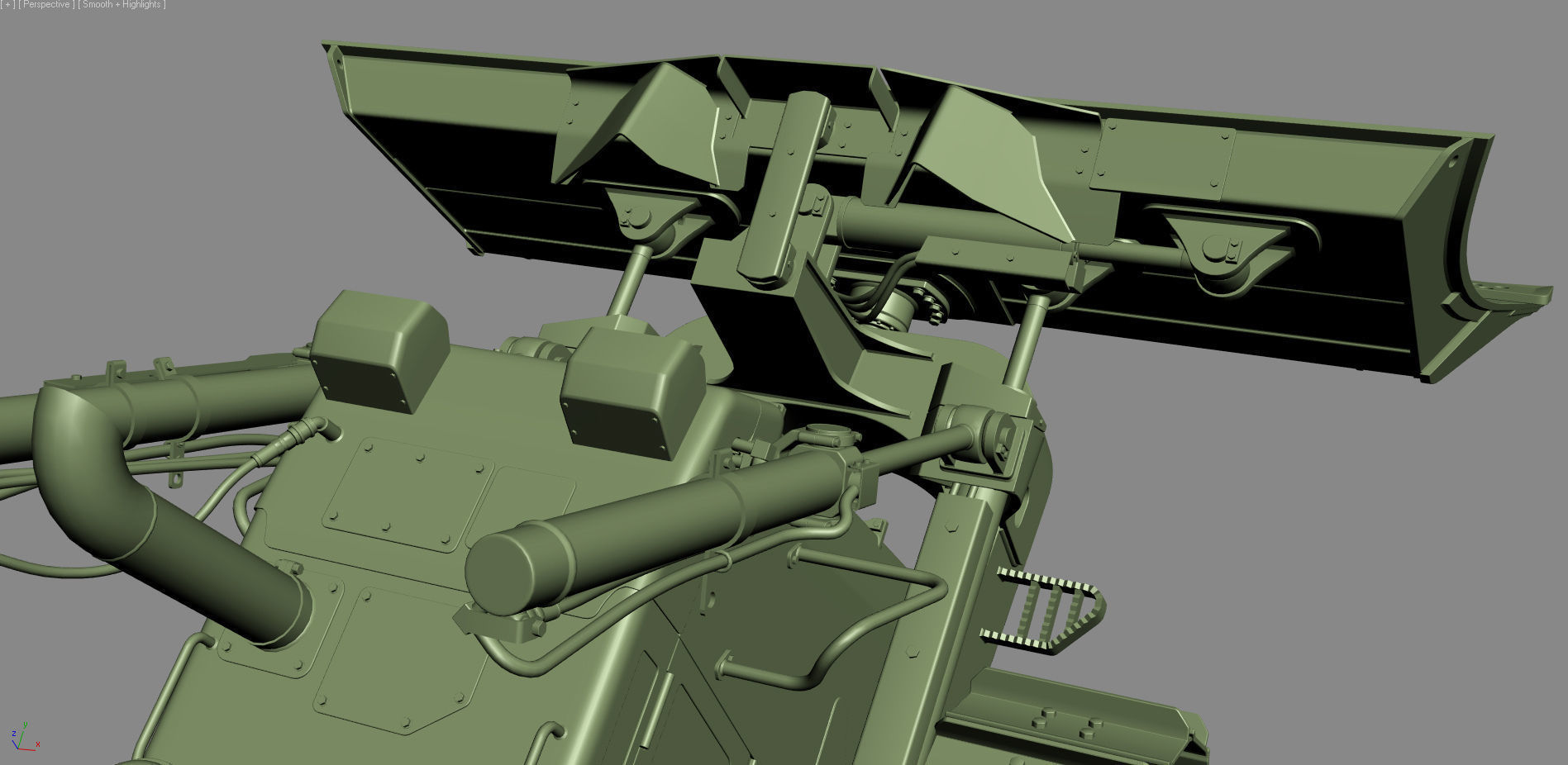 Komatsu D65PXi-18 Crawler Dozer 3D model_37