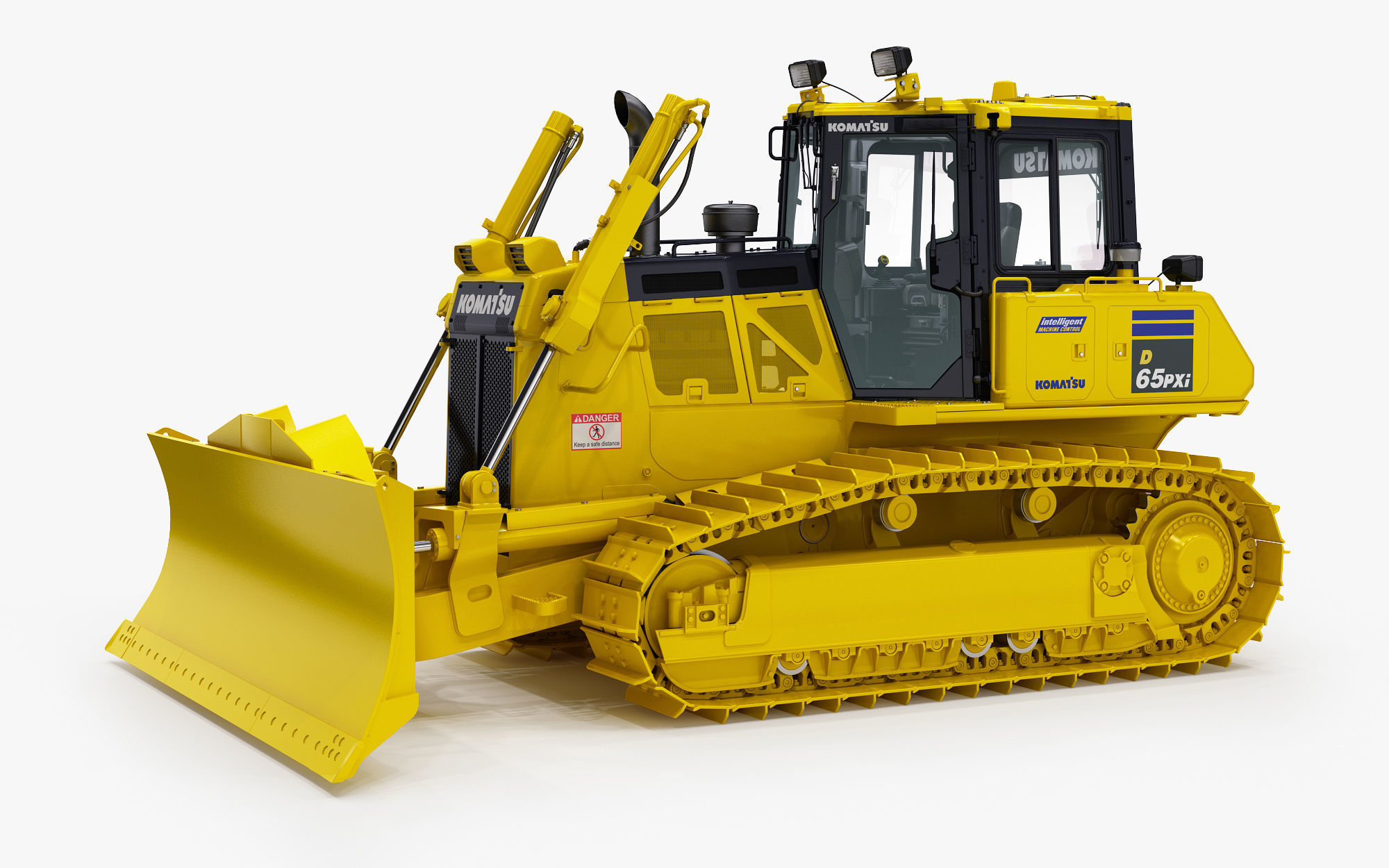 Komatsu D65PXi-18 Crawler Dozer 3D model_8
