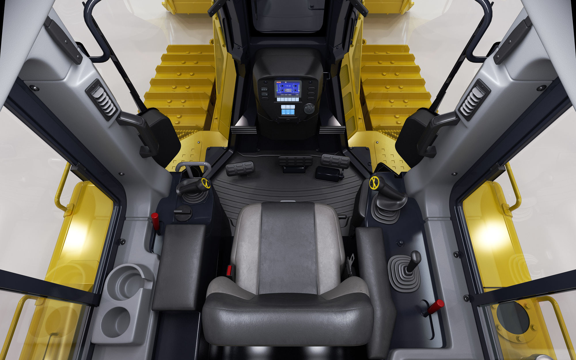 Komatsu D65PXi-18 Crawler Dozer 3D model_23