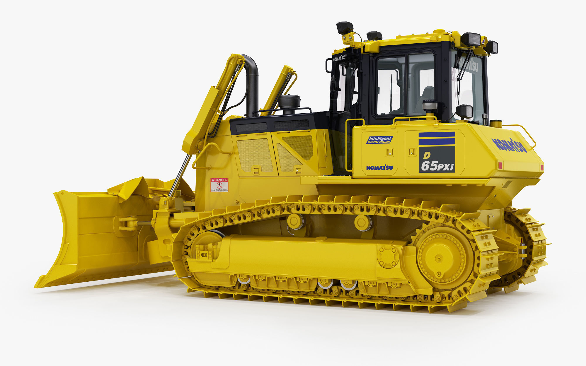 Komatsu D65PXi-18 Crawler Dozer 3D model_6