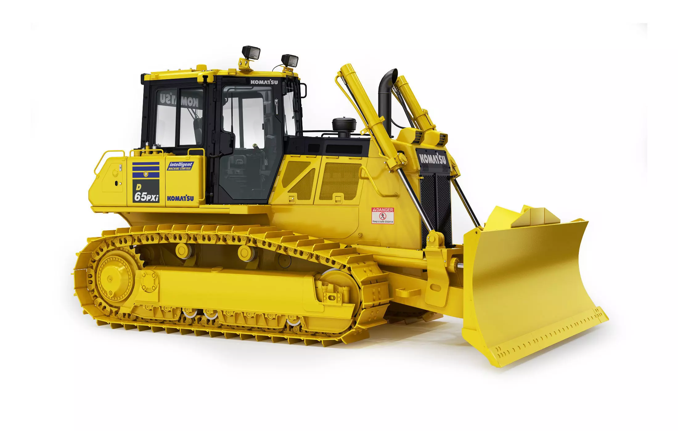 Komatsu D65PXi-18 Crawler Dozer 3D model_0