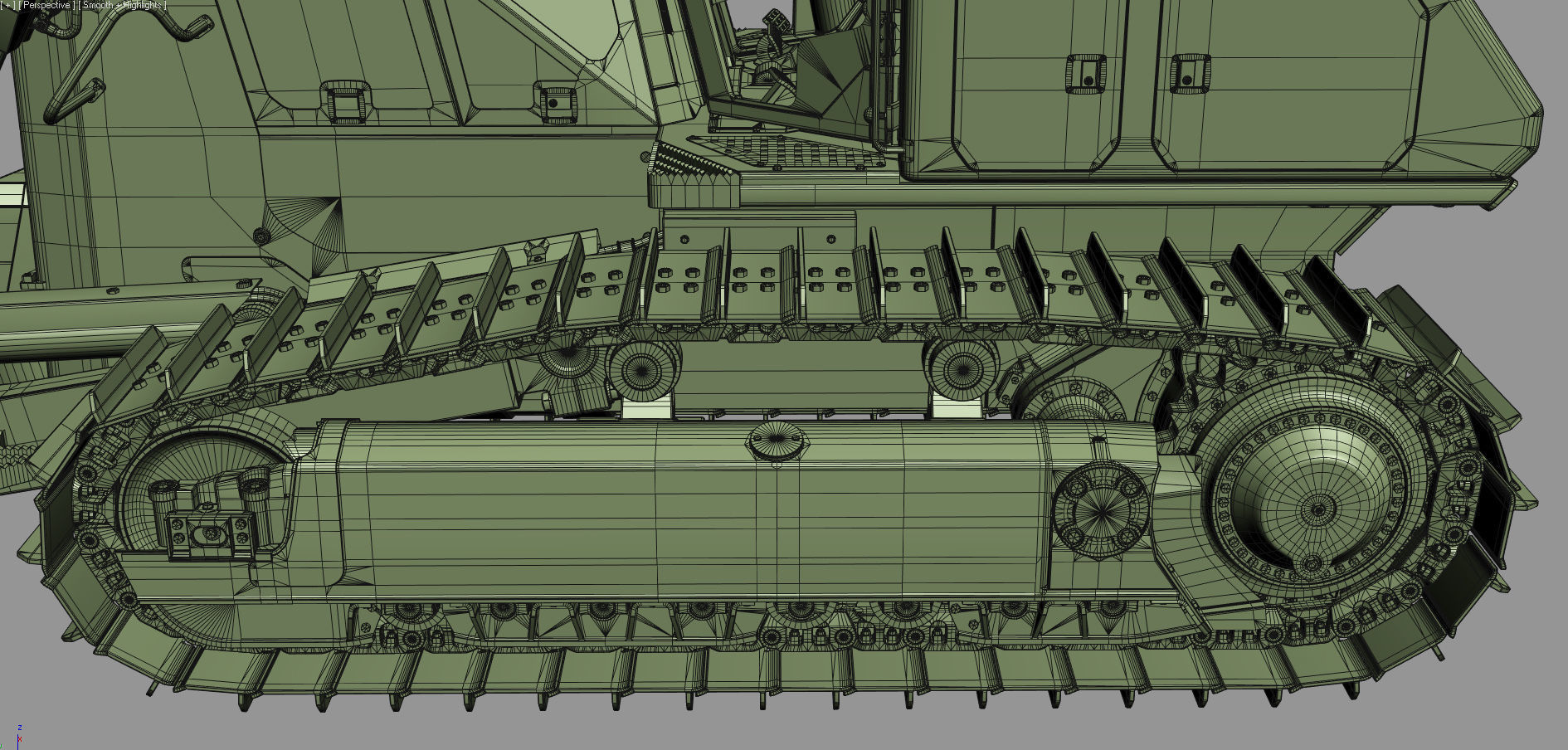 Komatsu D65PXi-18 Crawler Dozer 3D model_32
