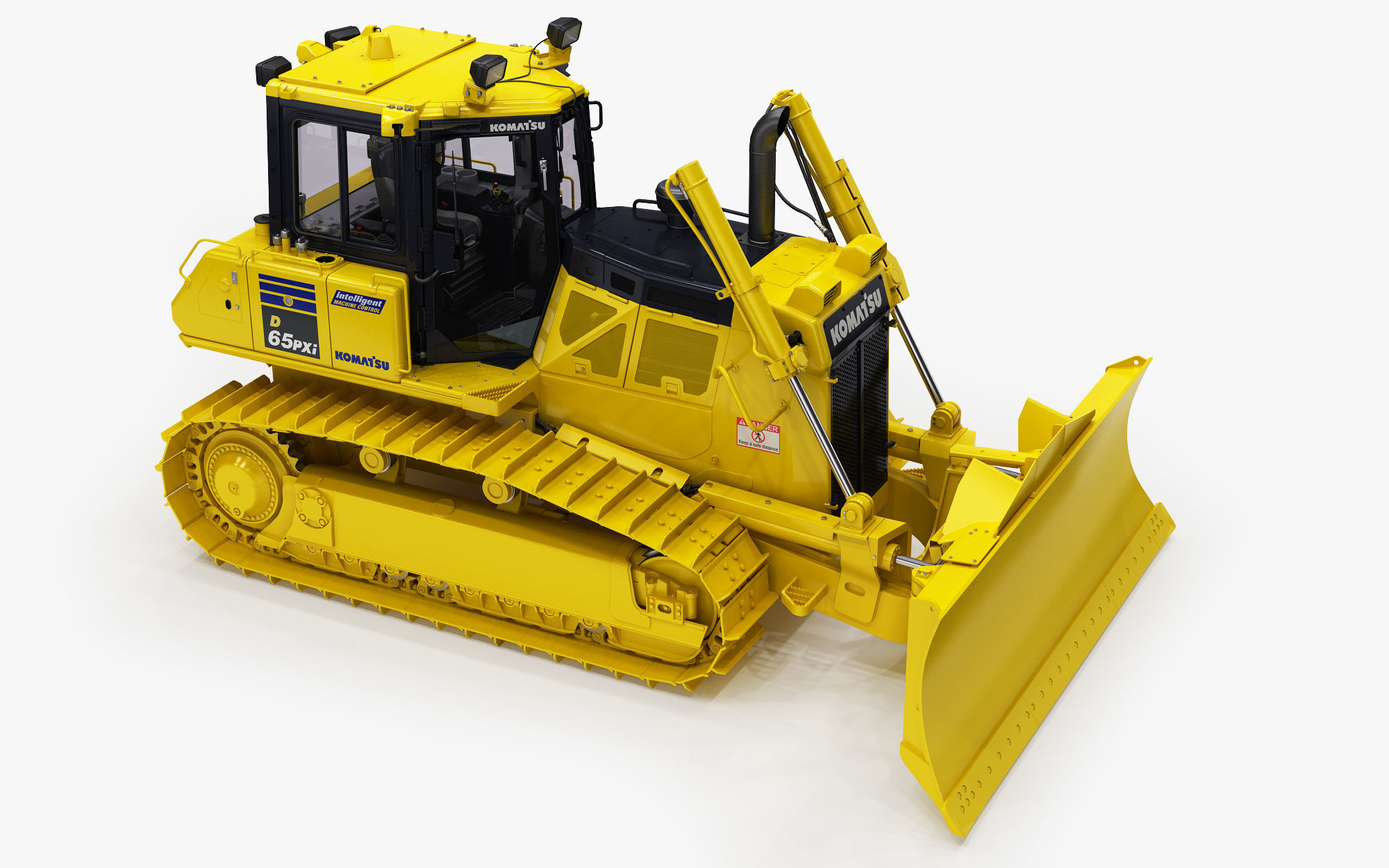 Komatsu D65PXi-18 Crawler Dozer 3D model_12