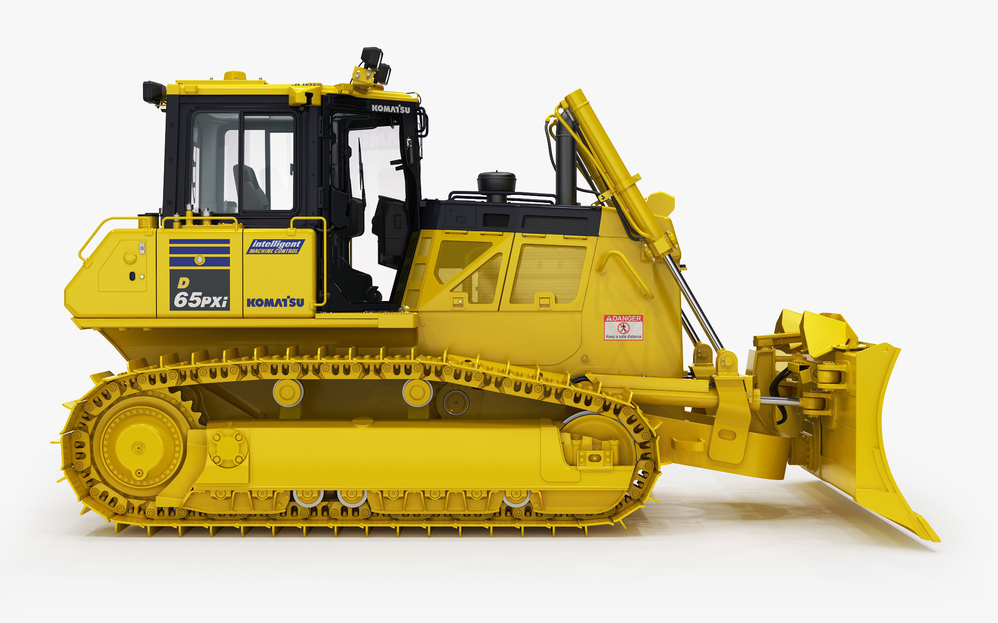 Komatsu D65PXi-18 Crawler Dozer 3D model_2