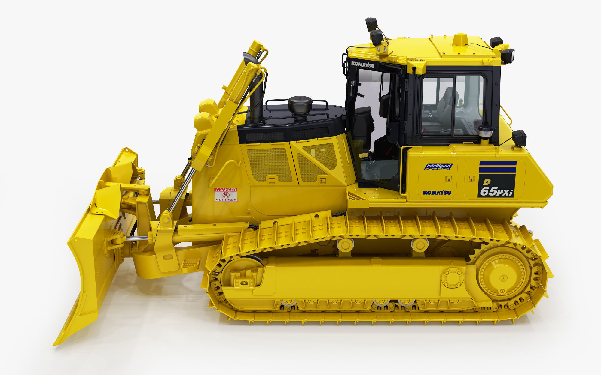 Komatsu D65PXi-18 Crawler Dozer 3D model_7