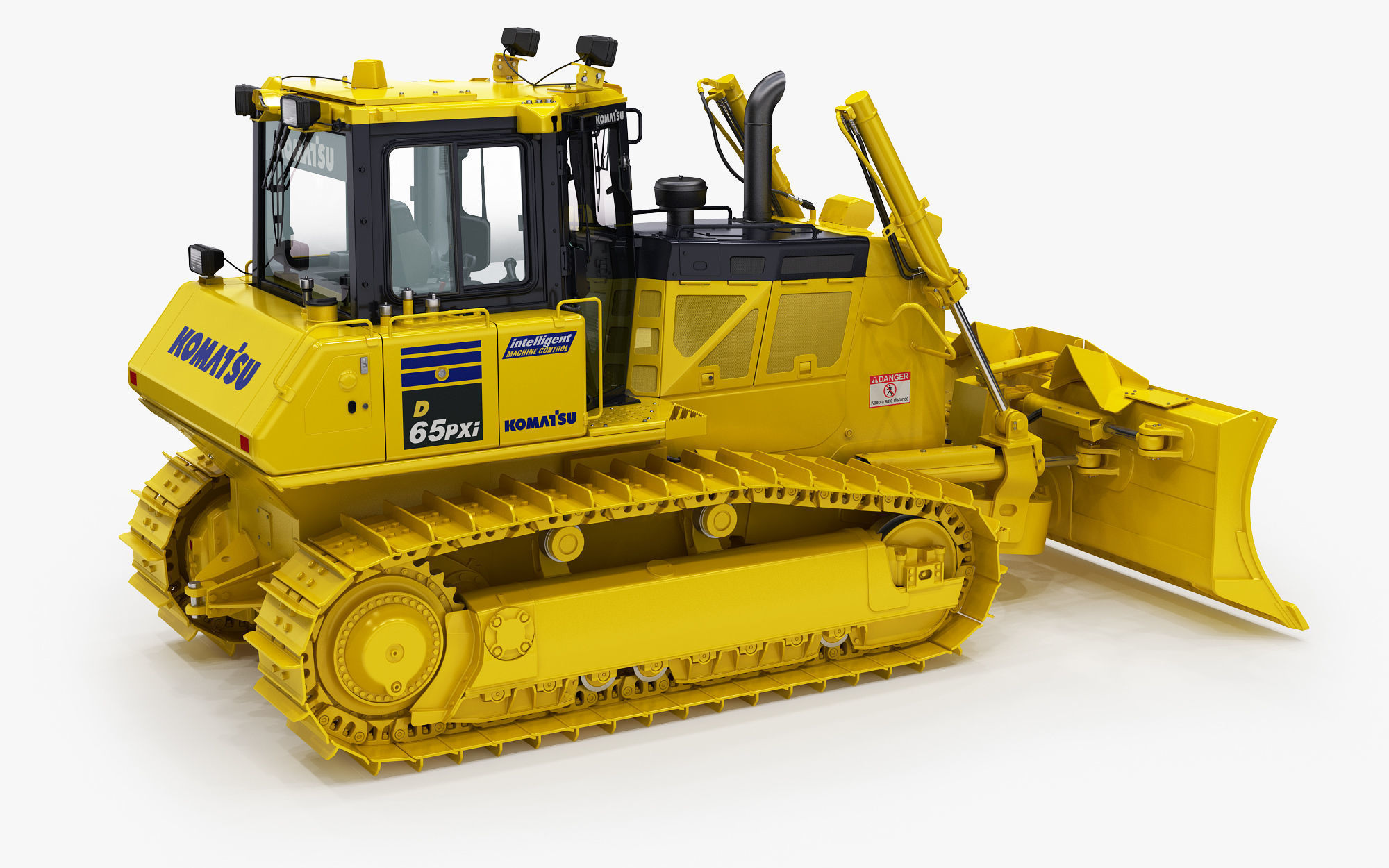 Komatsu D65PXi-18 Crawler Dozer 3D model_3
