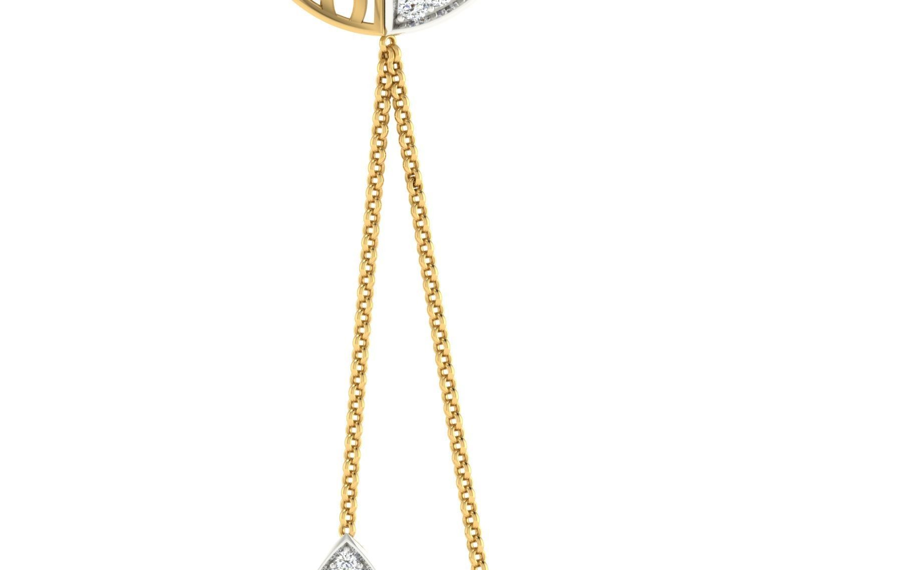 Women Pendant Earring Sets 3dm STL OBJ FBX Renders Details 3D print model_28