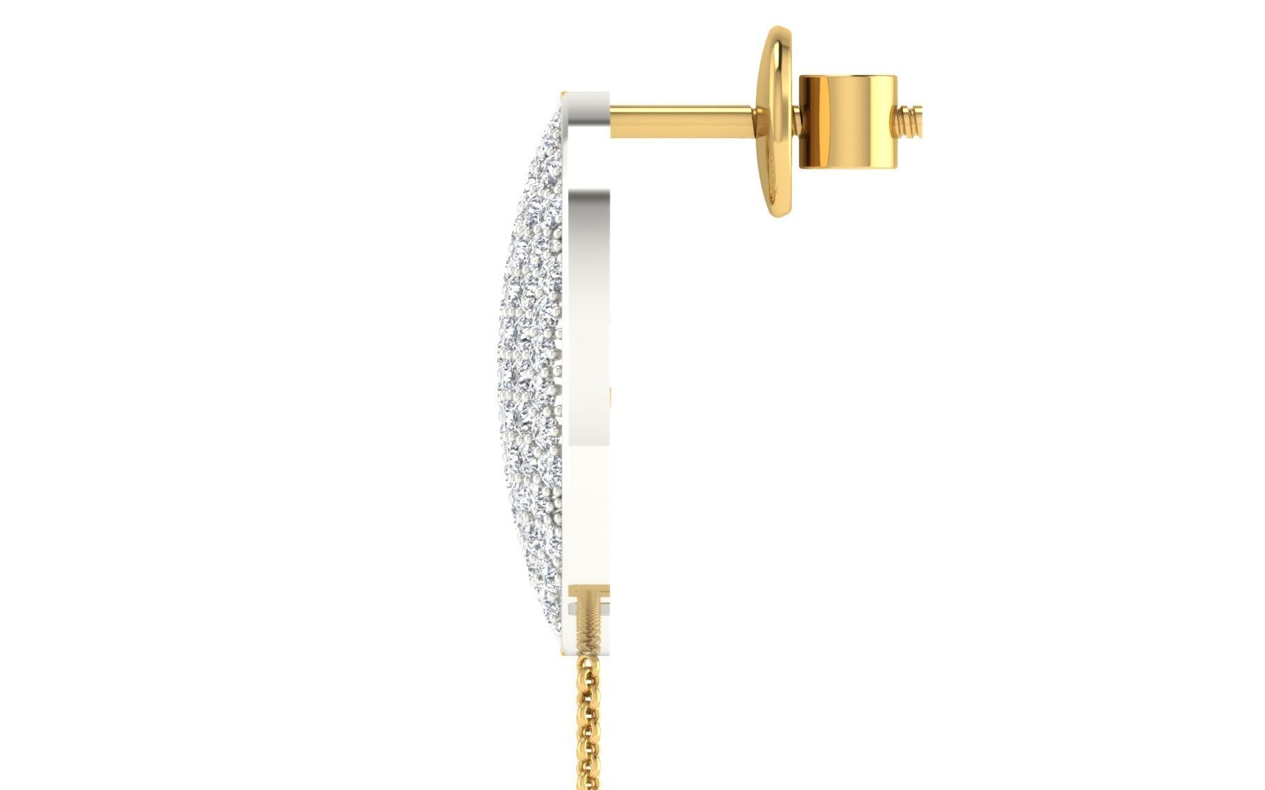 Women Pendant Earring Sets 3dm STL OBJ FBX Renders Details 3D print model_34