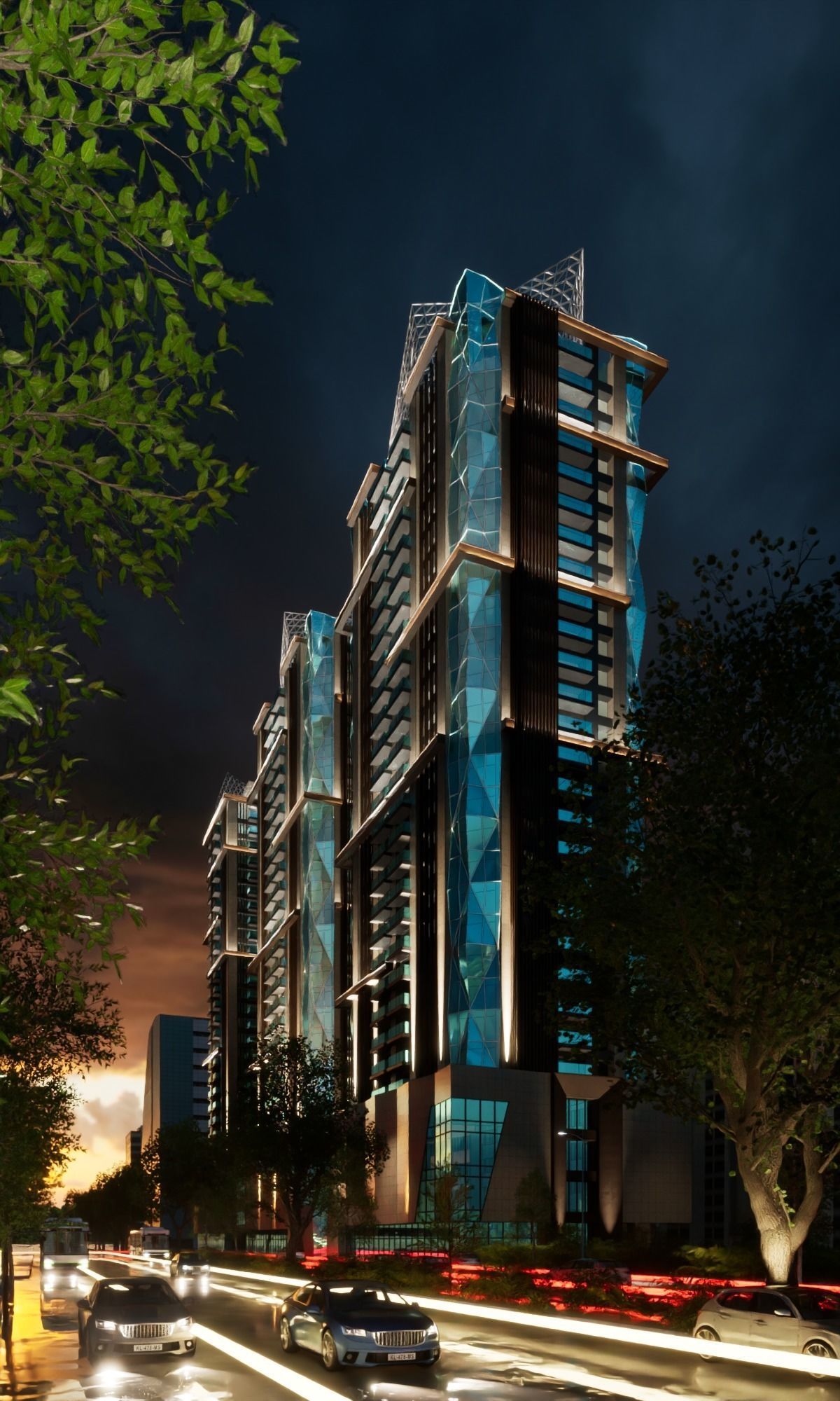 DIAMOND TOWERS TAIWAN TAIPEI Scene Twinmotion  3D model_2