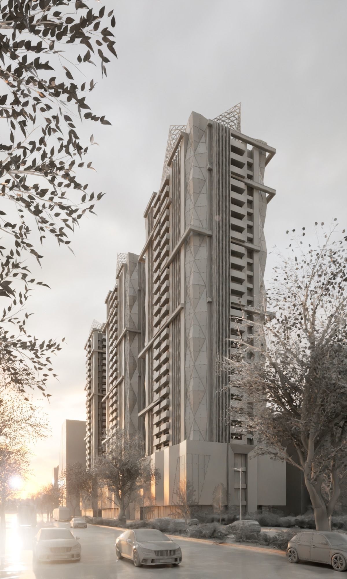 DIAMOND TOWERS TAIWAN TAIPEI Scene Twinmotion  3D model_3