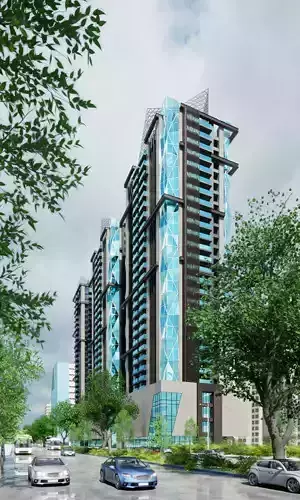 DIAMOND TOWERS TAIWAN TAIPEI Scene Twinmotion  3D model