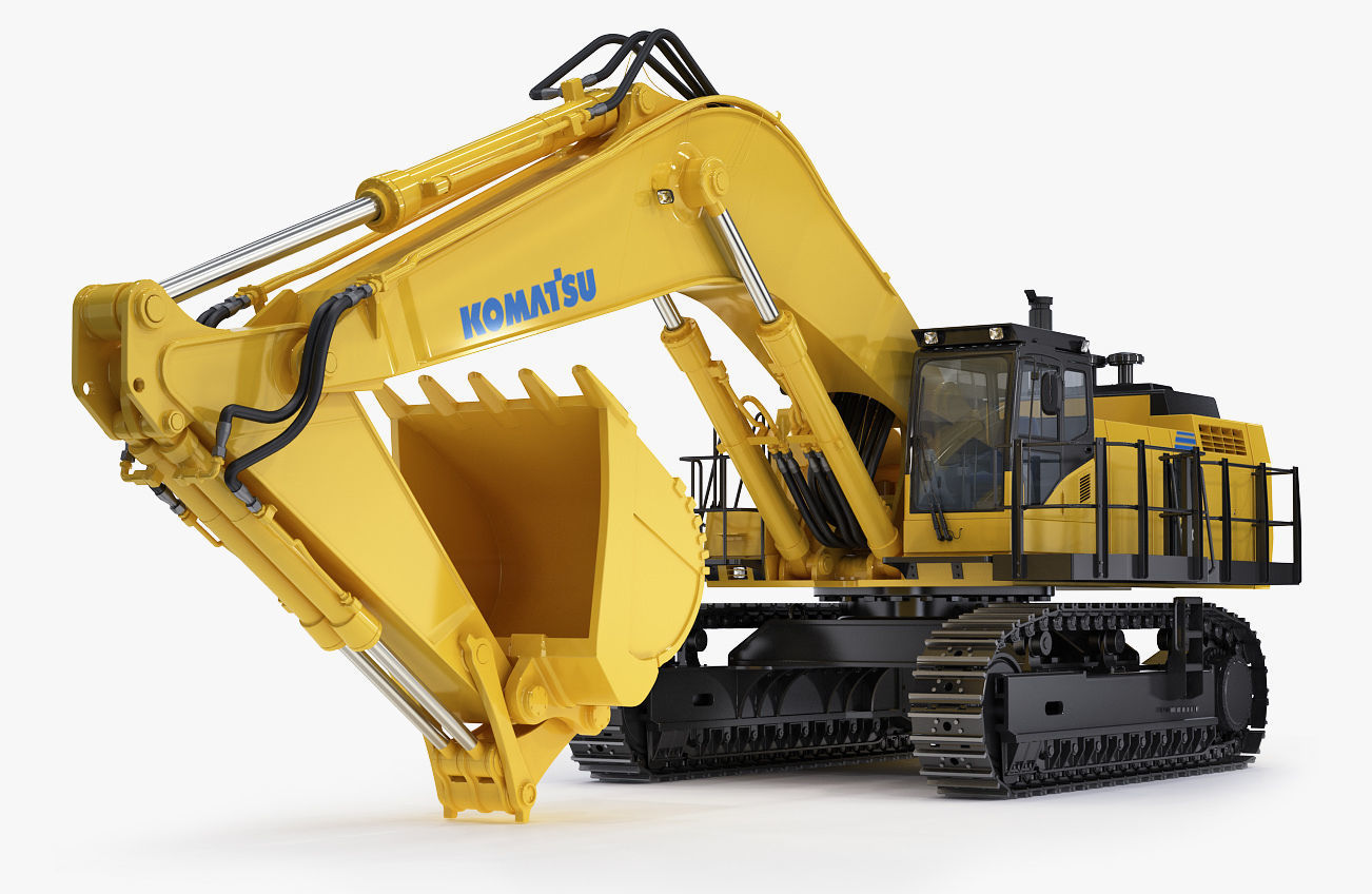 Tracked Excavator Komatsu PC1250 3D model_3