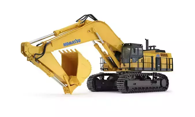 Tracked Excavator Komatsu PC1250 3D model