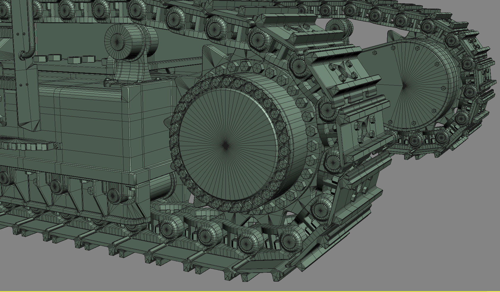 Tracked Excavator Komatsu PC1250 3D model_46