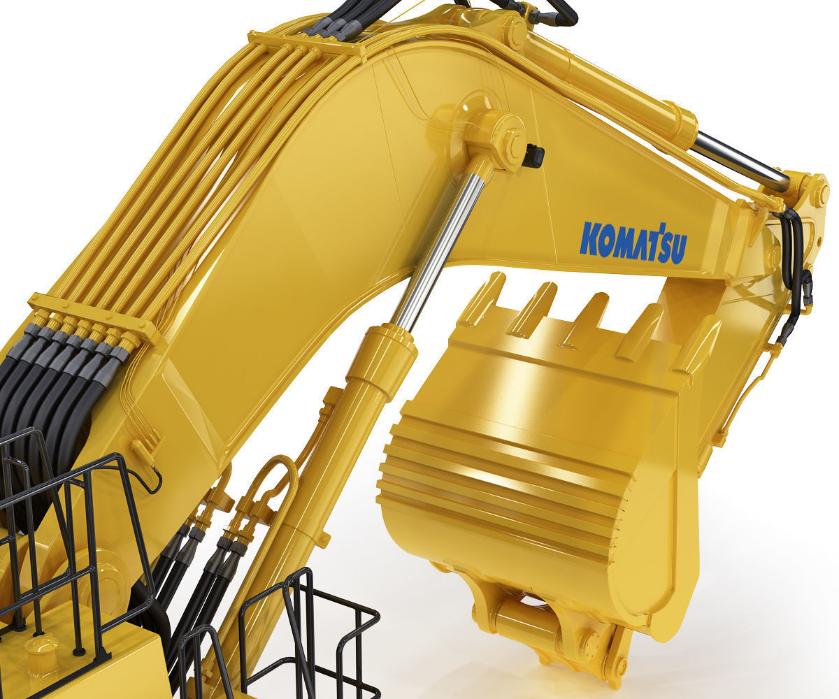 Tracked Excavator Komatsu PC1250 3D model_17