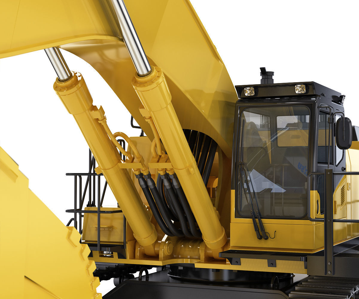 Tracked Excavator Komatsu PC1250 3D model_15