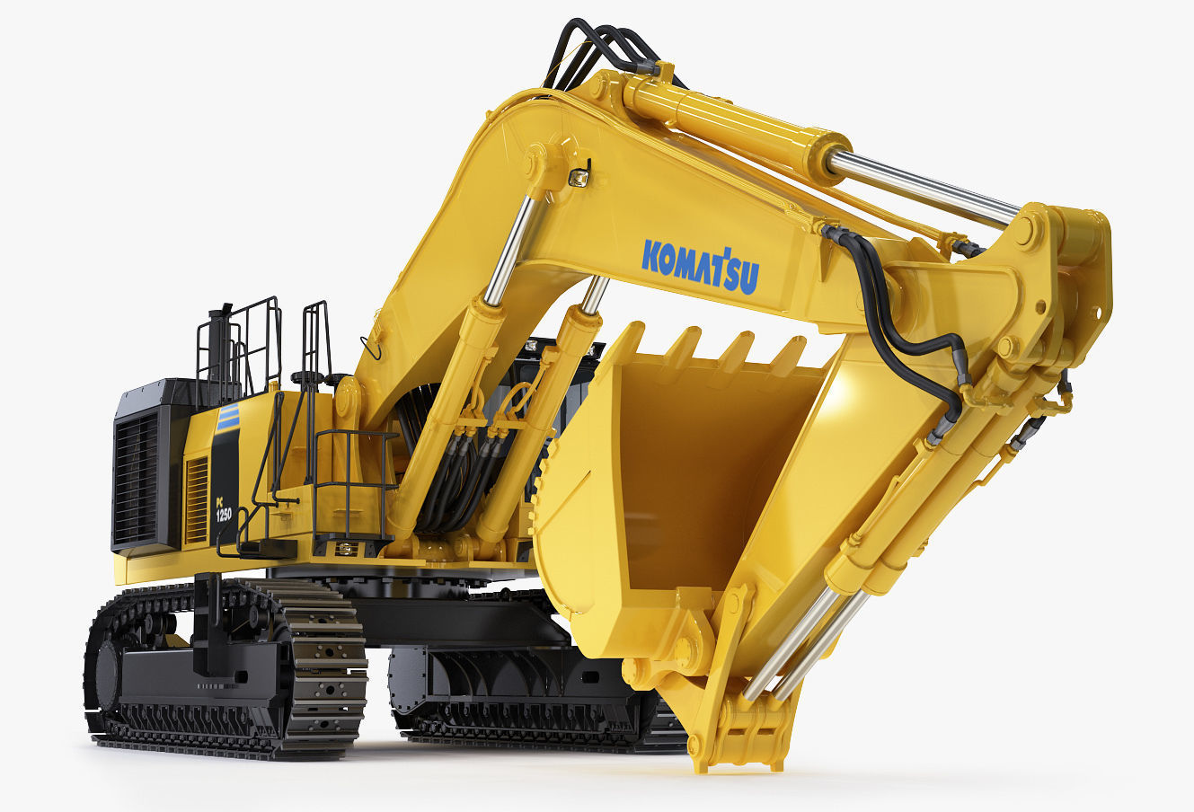 Tracked Excavator Komatsu PC1250 3D model_8
