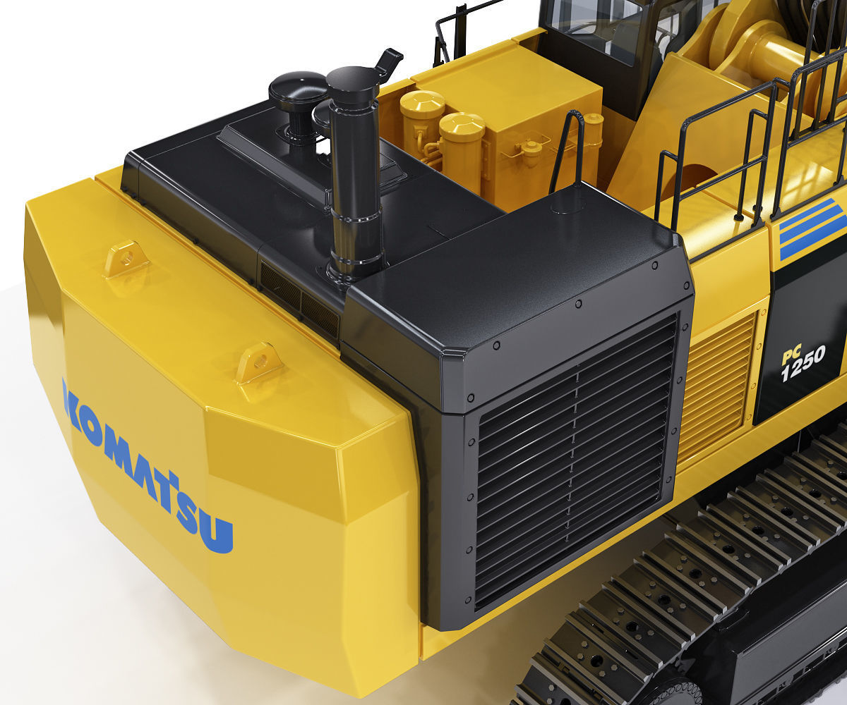 Tracked Excavator Komatsu PC1250 3D model_20