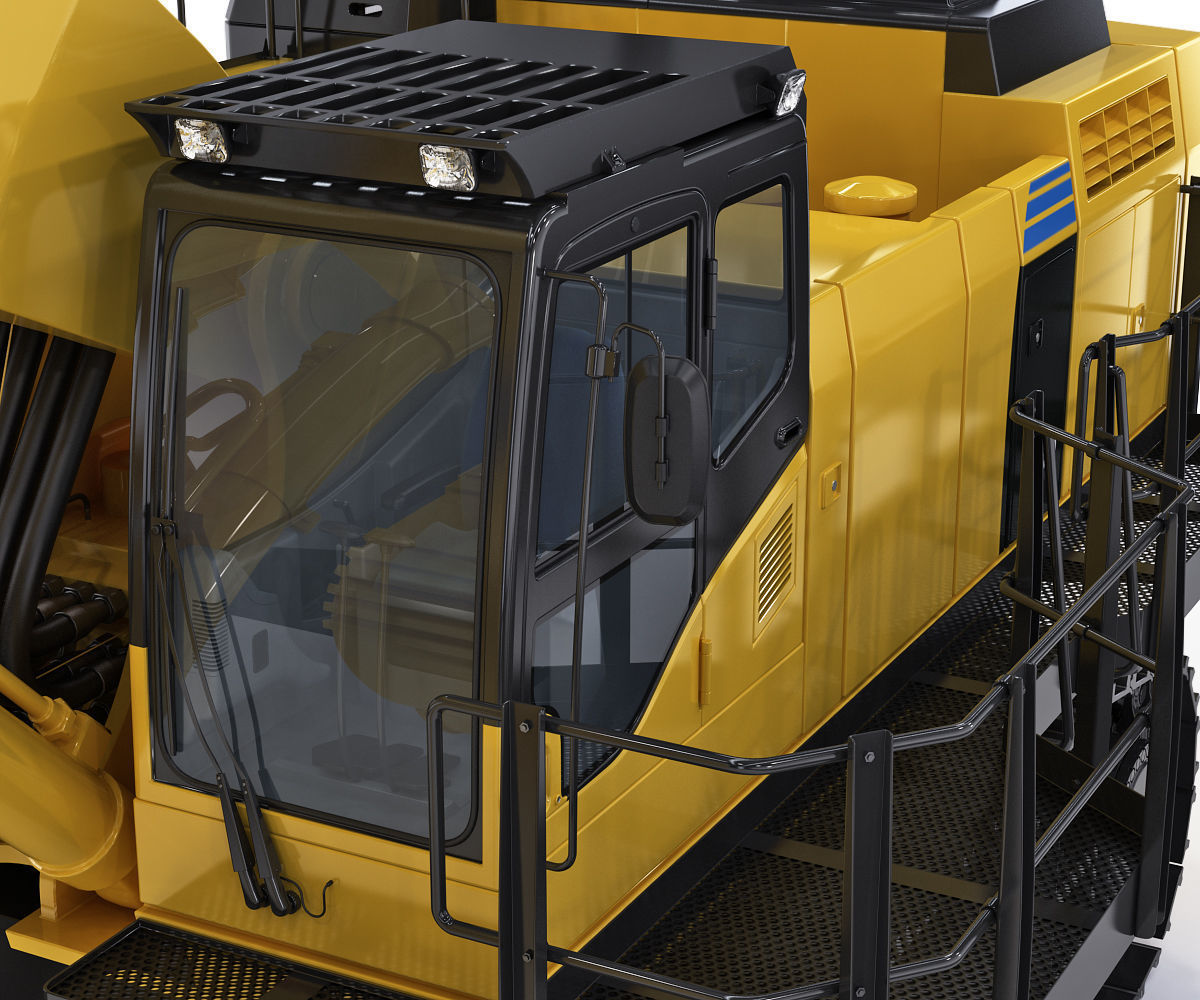 Tracked Excavator Komatsu PC1250 3D model_19