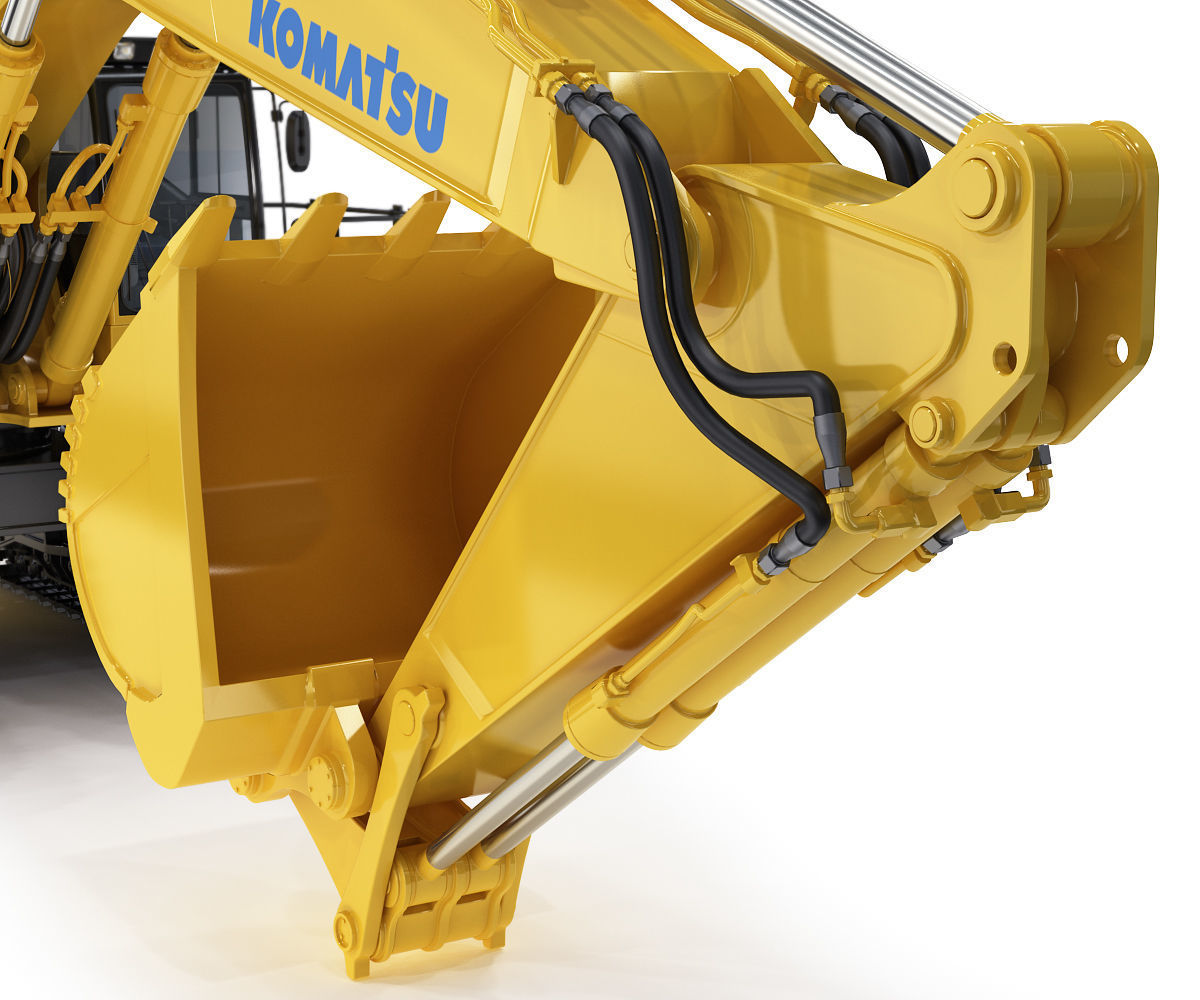 Tracked Excavator Komatsu PC1250 3D model_13