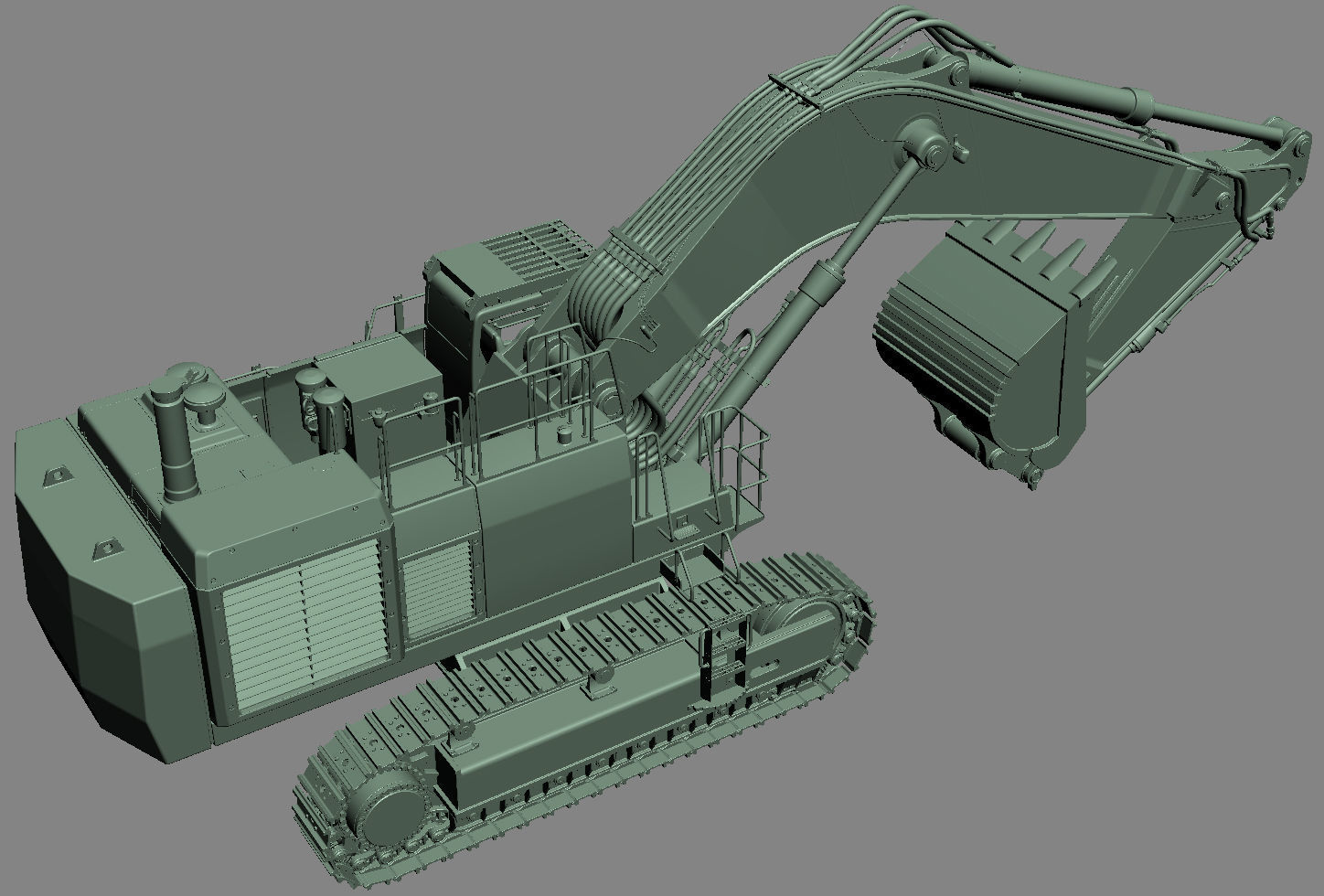 Tracked Excavator Komatsu PC1250 3D model_51