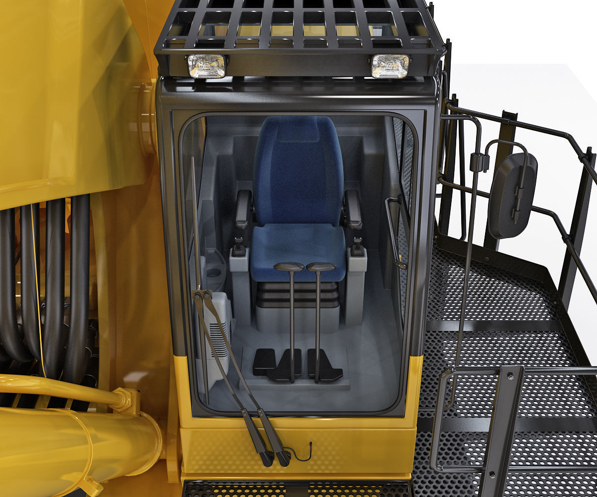 Tracked Excavator Komatsu PC1250 3D model_25