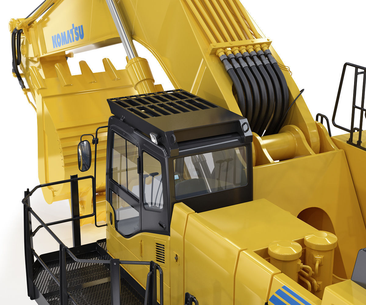 Tracked Excavator Komatsu PC1250 3D model_18