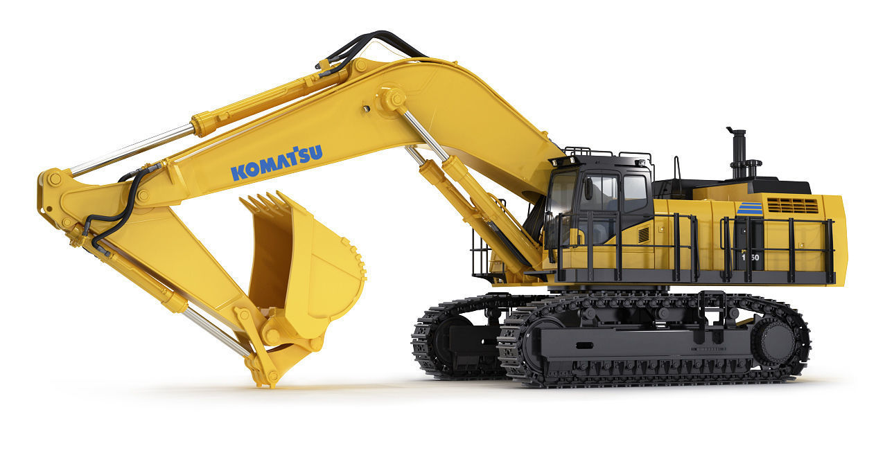 Tracked Excavator Komatsu PC1250 3D model_2