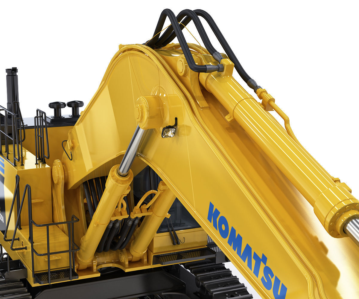 Tracked Excavator Komatsu PC1250 3D model_14