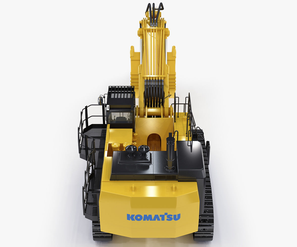 Tracked Excavator Komatsu PC1250 3D model_12