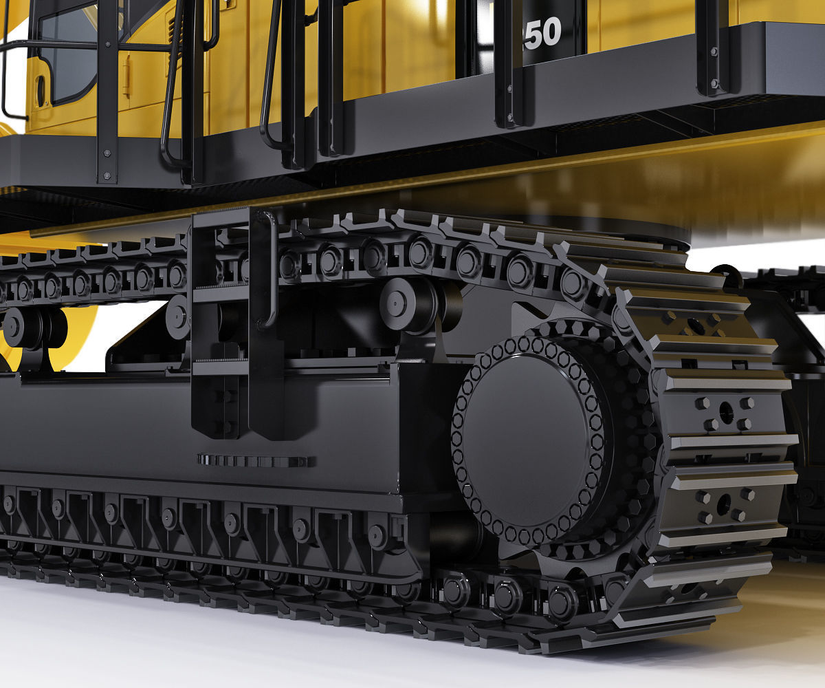 Tracked Excavator Komatsu PC1250 3D model_22