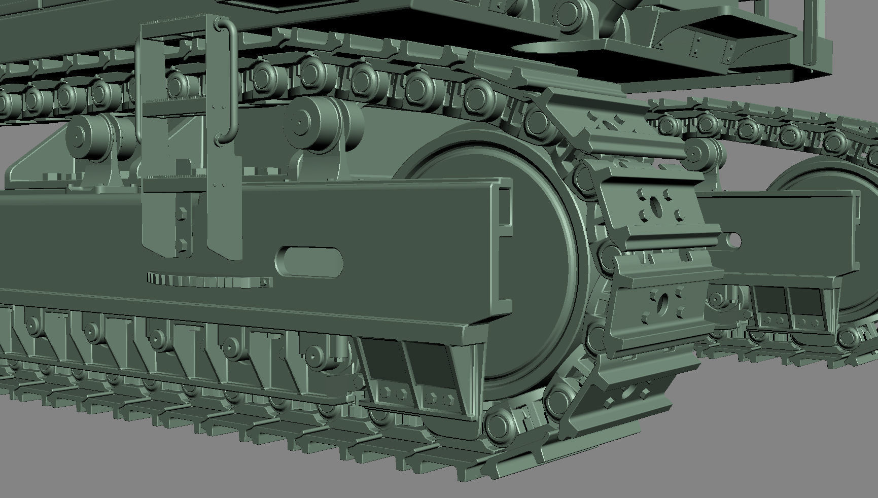 Tracked Excavator Komatsu PC1250 3D model_43