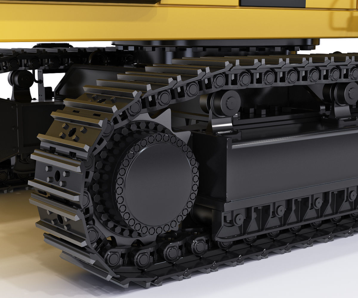 Tracked Excavator Komatsu PC1250 3D model_21