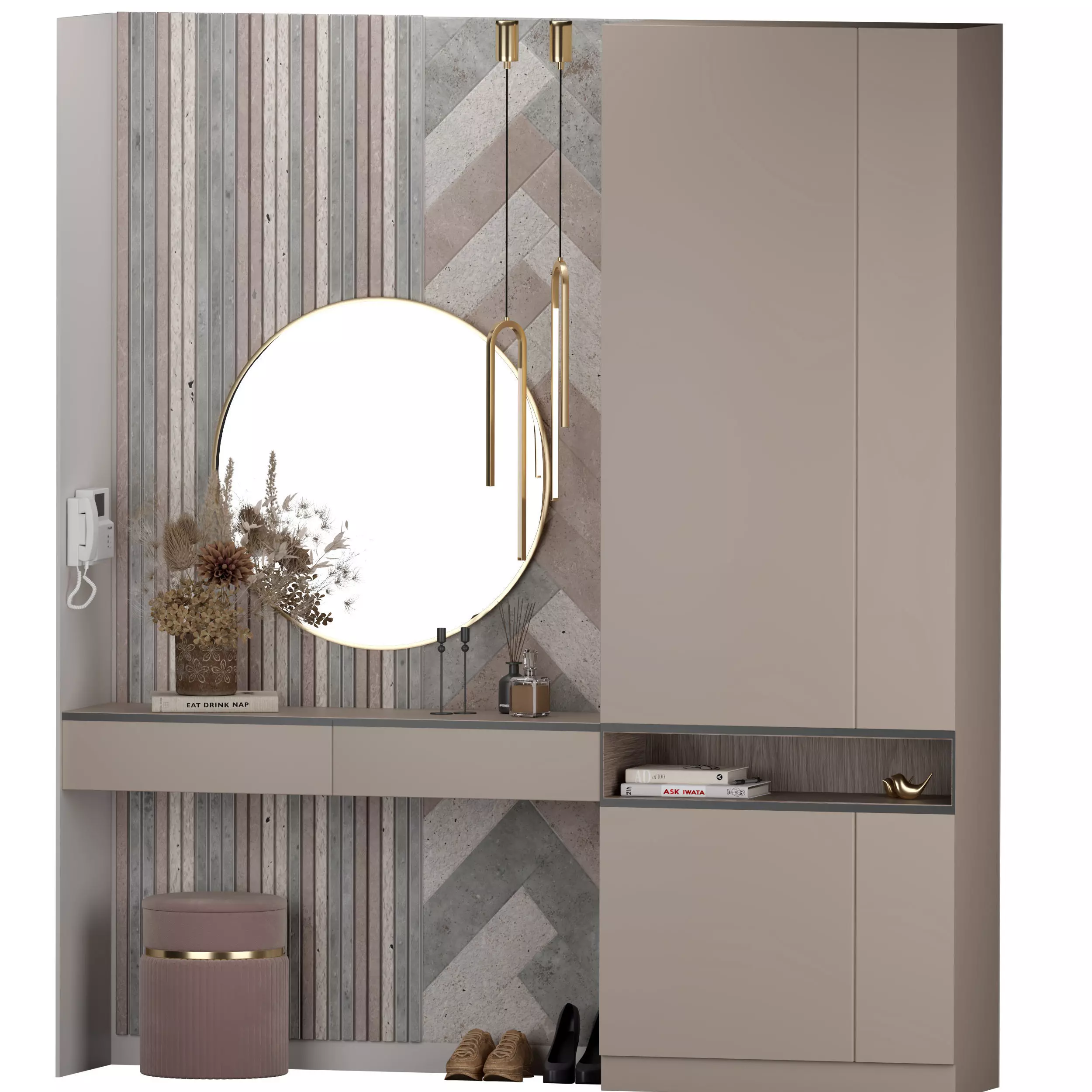 hallway set 06 3D model_0