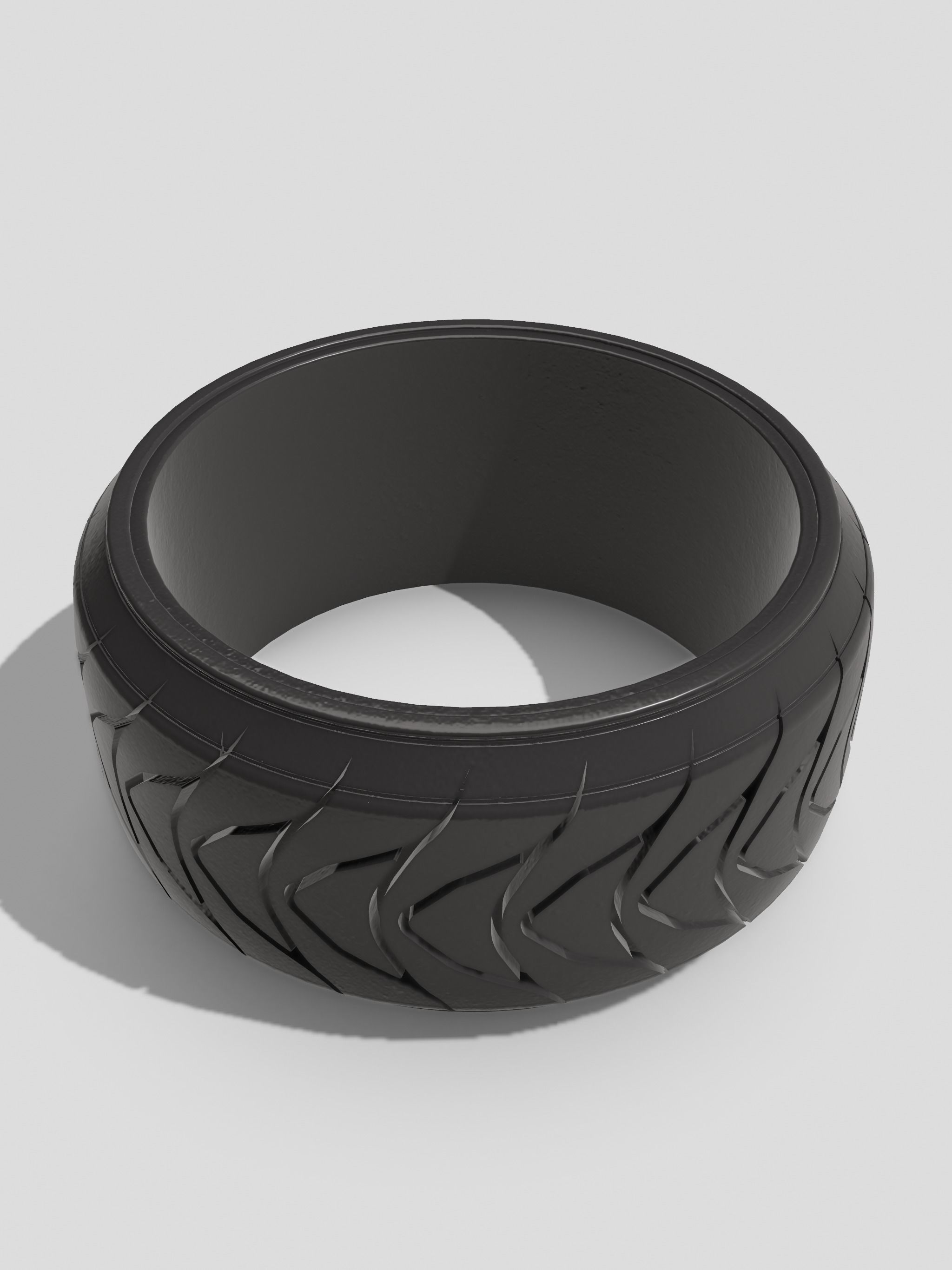 20inch Low Profile Stretch Tire Tyre Directional 3D model 3D printable