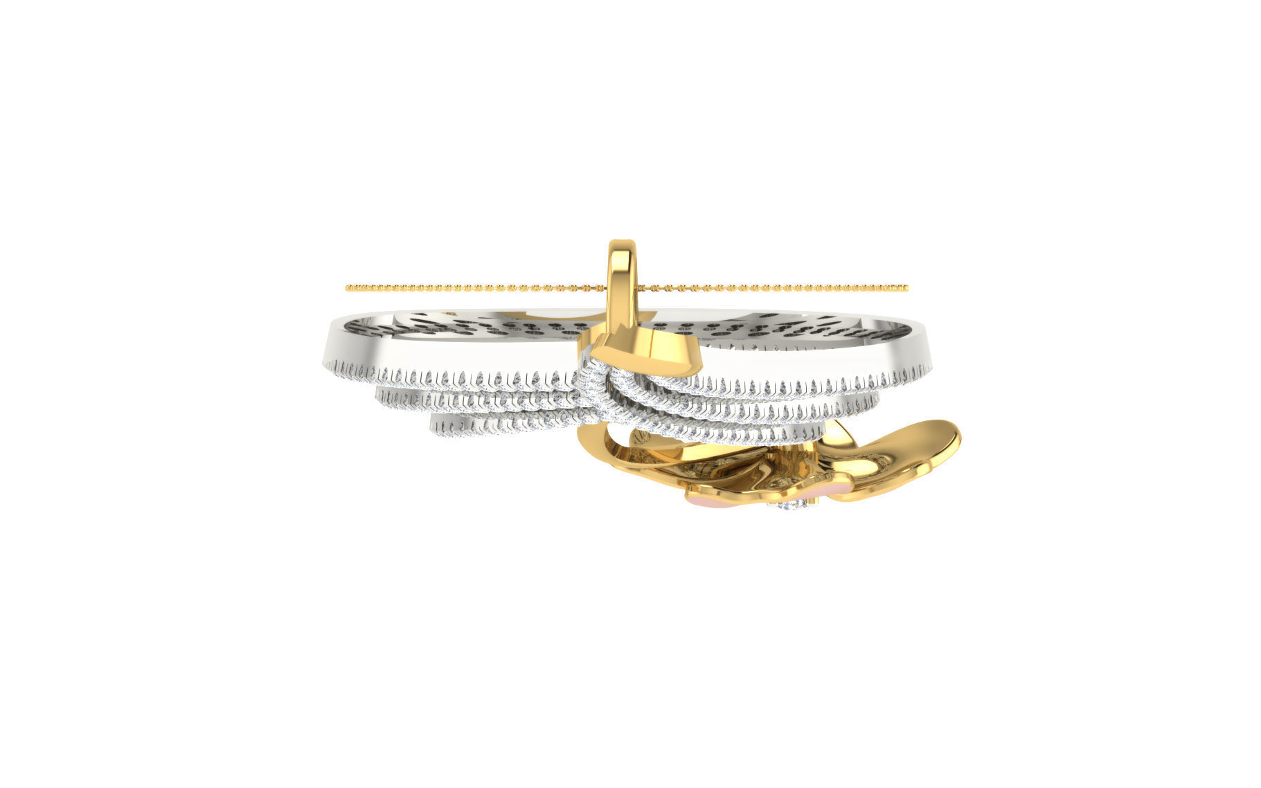 Women Pendant Earring Sets 3dm STL OBJ FBX Renders Details 3D print model_15