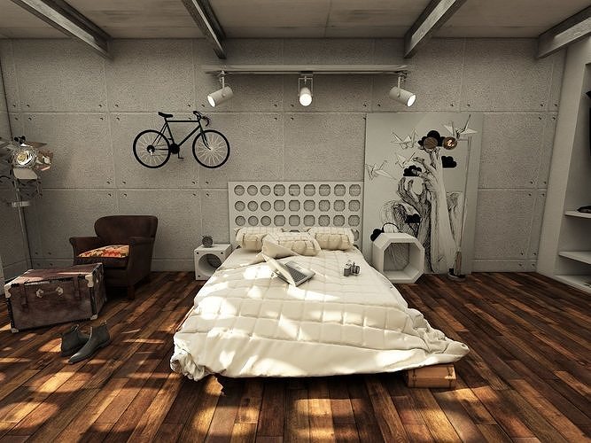 bed room 3D model