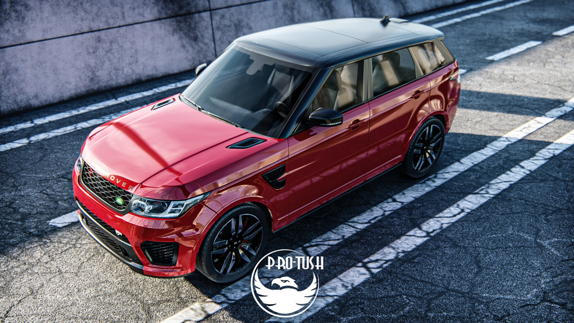 Rang Rover Sport SVR  2015 3D model_1