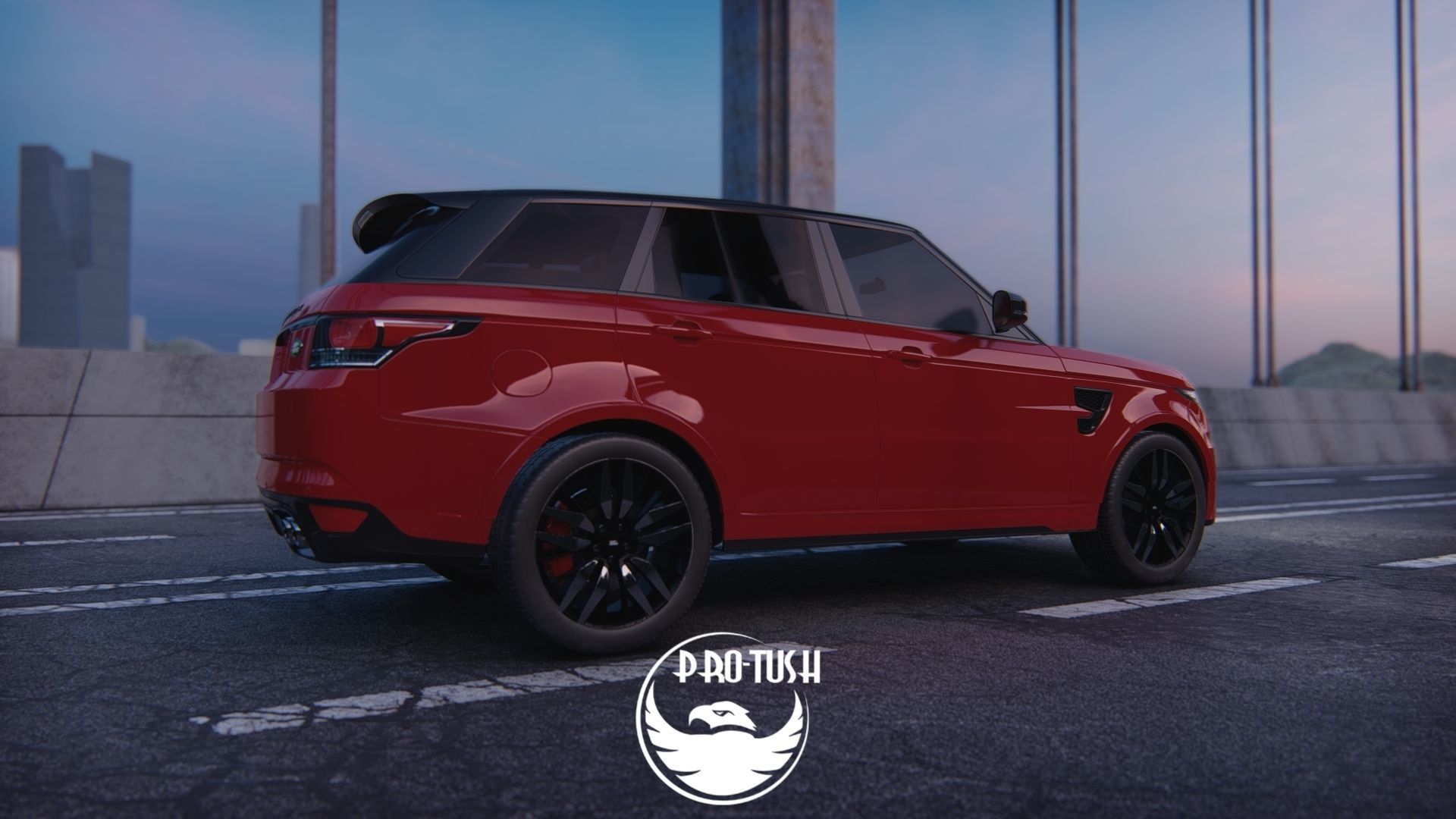 Rang Rover Sport SVR  2015 3D model_28