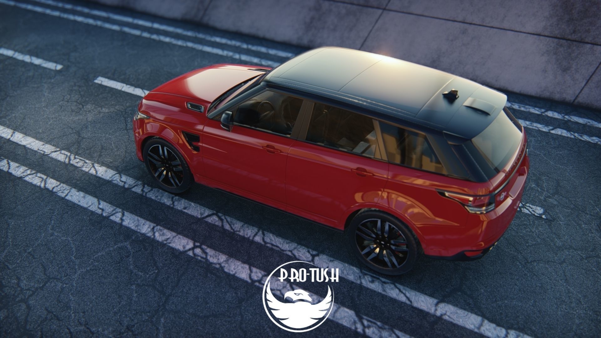Rang Rover Sport SVR  2015 3D model_8